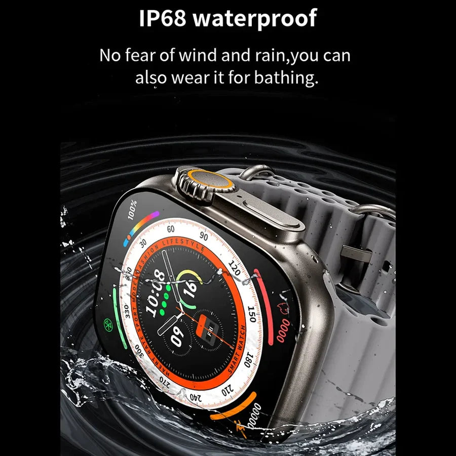 Y80 Ultra Smart Watch With 8 Straps 2.02inch Special Package Smartwatch