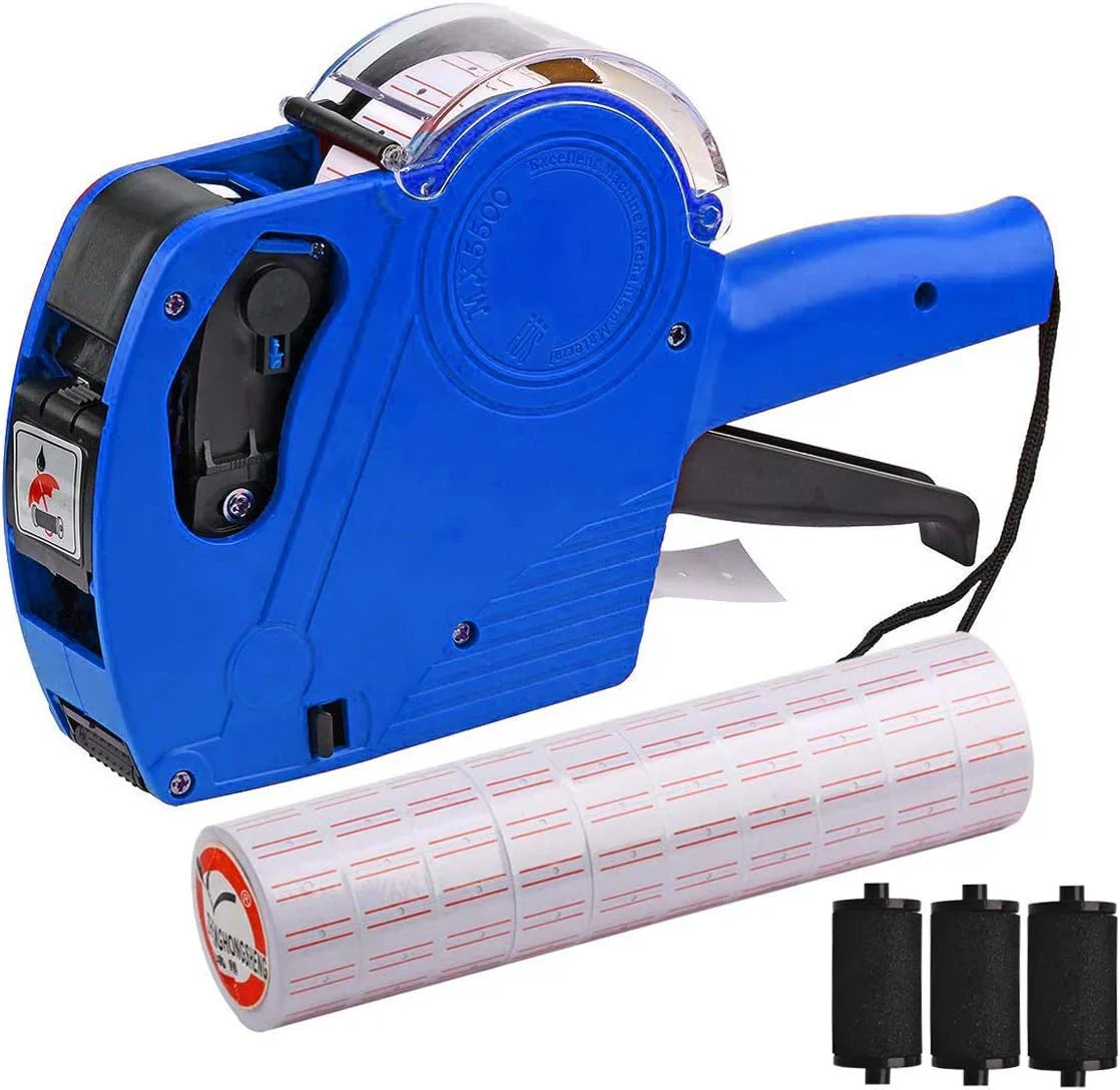 Pricing Tag Gun | 8-Digit Label Gun with 5150 White Stickers & Extra Inkers Efficient, Accurate, and Ready for Your Retail Needs.