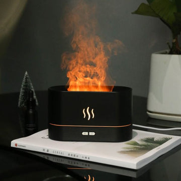 Flame aroma diffuser humidifier