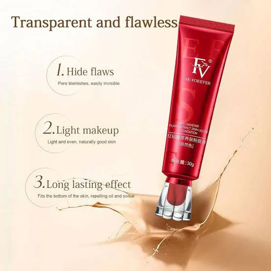 FV Waterproof Liquid Foundation, Matte Oil-free Foundation, Medium Coverage & Lightweight Foundation Makeup for Oily/Normal Skin