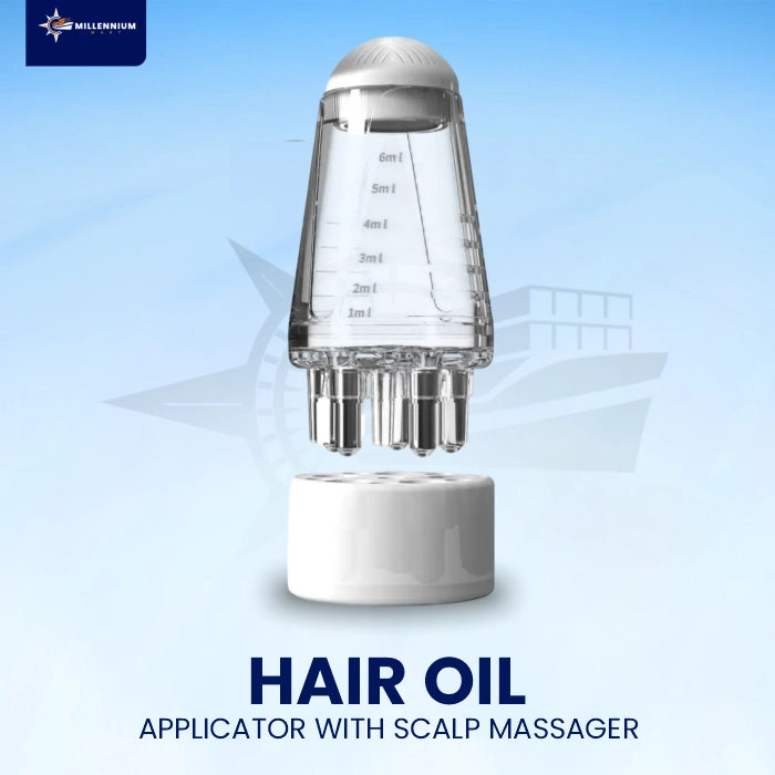 Hair Oil Applicator with Scalp Massager