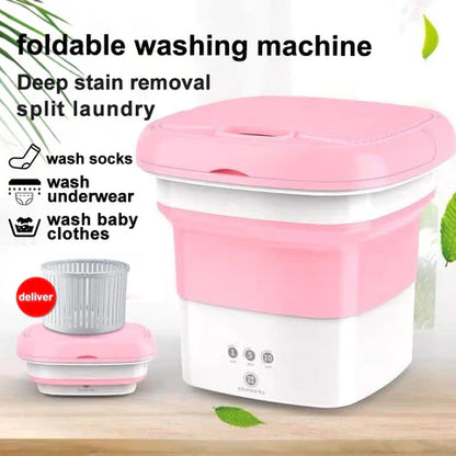 Portable Mini Folding Washing and Spin Dryer  Machine (Free home delivery)