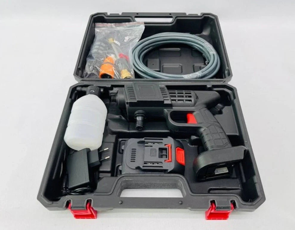 Rechargeable Lithium Electric Water Gun, Car Wash Water Gun, Power Car Washer, Portable Car Washer, 48HV, English Instruction Manual Included